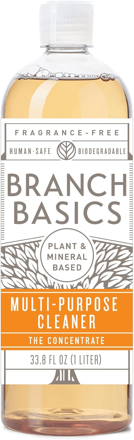 Branch Basics Concentrate Refill (33.8 oz) | All Purpose Multi-Surface Cleaning Concentrate - Replace Every Household Cleaner | Plant & Mineral-Based, Human-Safe, Fragrance Free