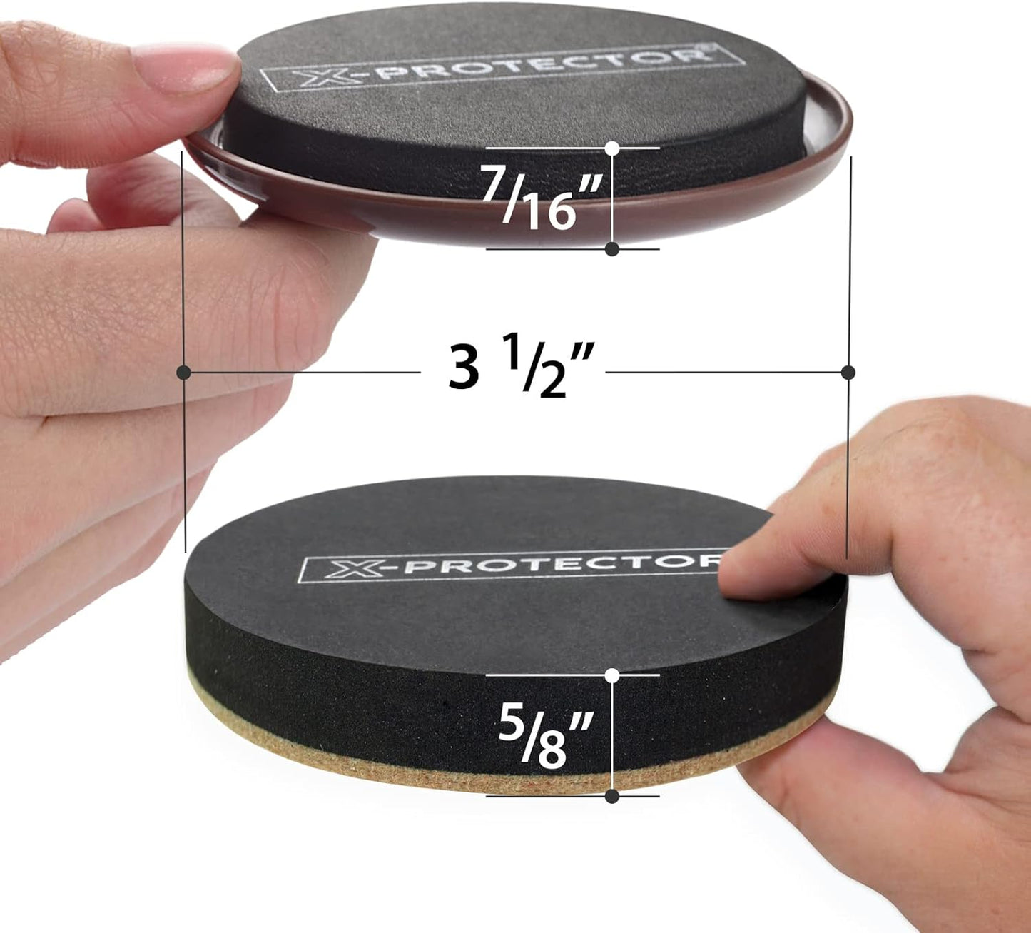 Furniture Sliders X-PROTECTOR 16 PCS – Furniture Sliders Hardwood Floors & Felt Furniture Movers – Moving Pads All Floor Types! Heavy Duty Reusable Sliders for Moving Furniture Easily & Safely!