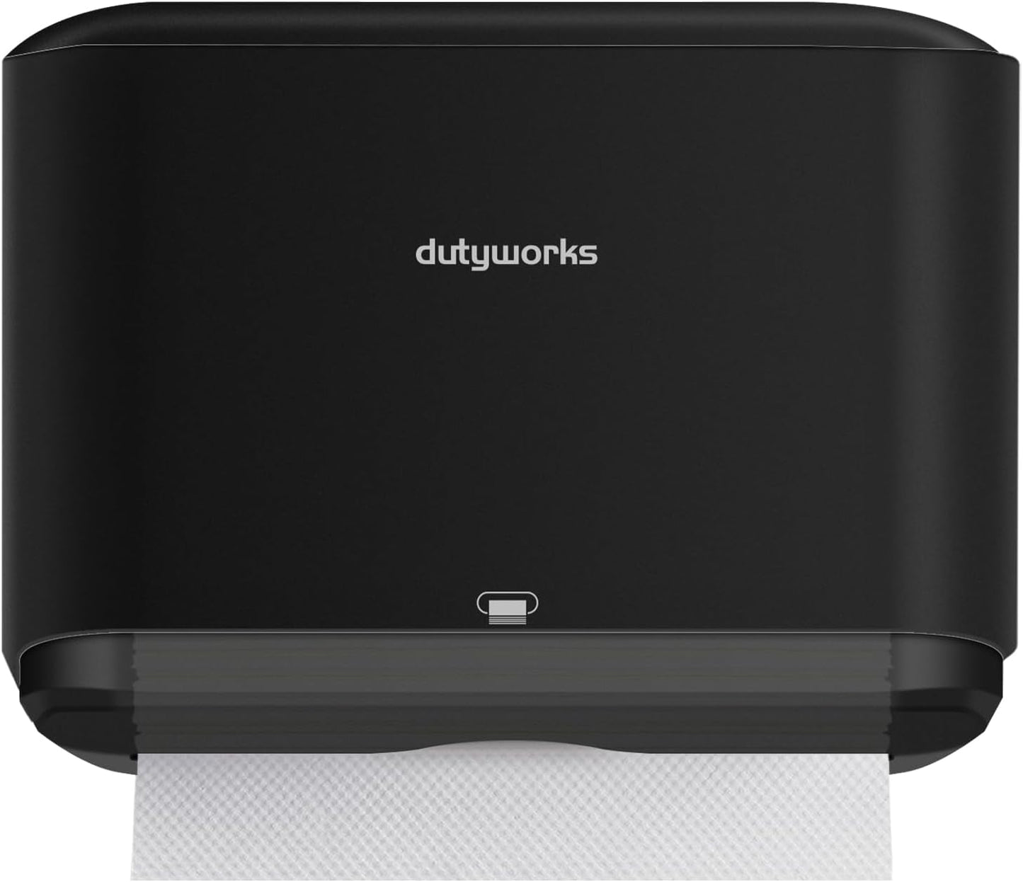 Paper Towel Dispenser Wall Mount, Multifold Paper Towel Holder Adhesive Hand Towel Dispenser for Bathroom Kitchen Commercial, Black