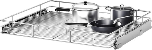 Pull Out Cabinet Organizer 25½" W x 21½" D, Heavy Duty Cabinet Pull Out Shelves, Slide Out Drawers Organization for Kitchen Cabinets Bathroom