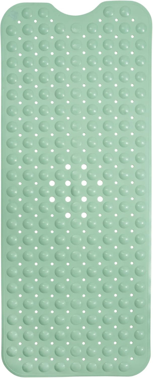 ENKOSI Bath Mat - Large Non Slip Bathtub & Shower Mat - Extra Long 40 x 16 Inch Bathroom Mats for Tub Nonslip Anti Slip Bathmats (40x16 Aqua Green 1-Pack)