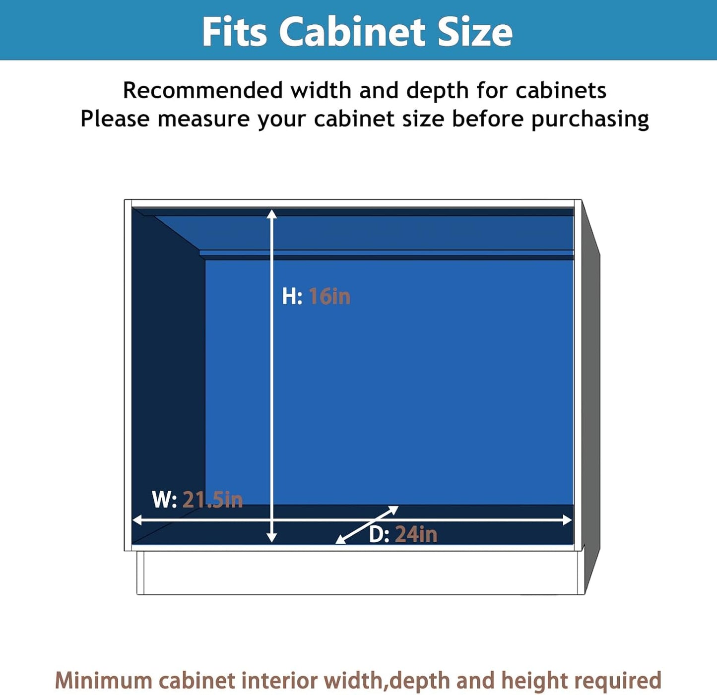 LOVMOR 2 Tier Individual Pull Out Cabinet Organizer 19½" W x 21½" D, Slide Out Kitchen Cabinet Storage Sliding Shelves