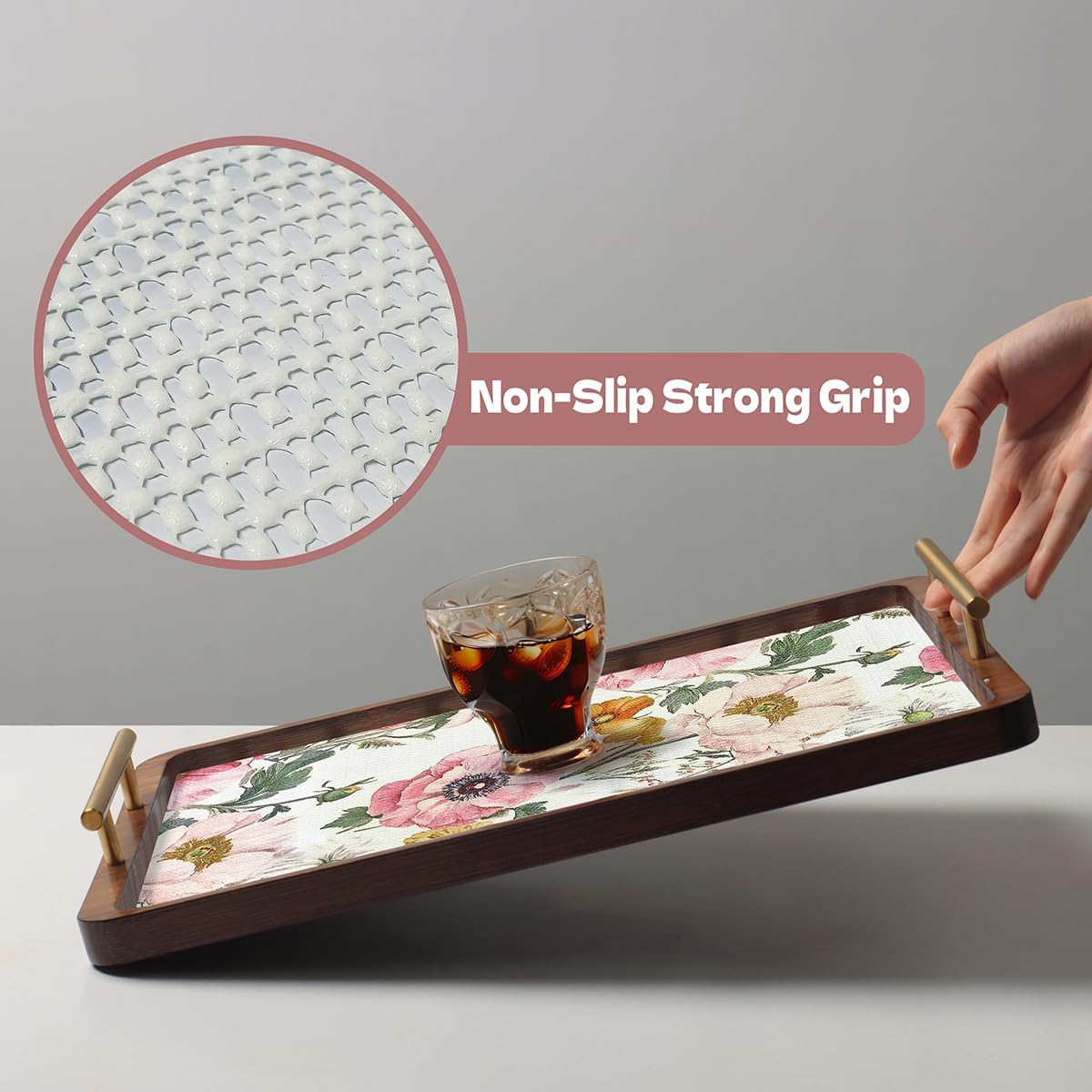 Shelf Liner for Kitchen Cabinets Non-Adhesive,Cabinet Liner for Shelves Non Slip Drawer Liner,Waterproof Kitchen Drawer Liners,Cupboard Liners for Cabinets Easy to Clean (12In x 10FT)