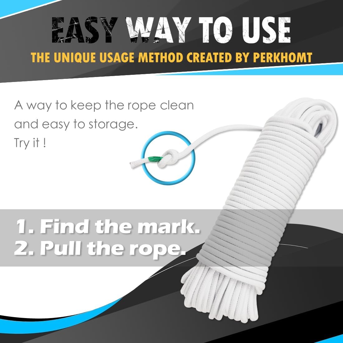 PerkHomy Cotton Rope 3/16" (5mm) 100 ft Multi Purpose Utility Diamond Braided Cord, Natural Cotton for Clothes Line Camping Crafting Flag Pole, Army Green