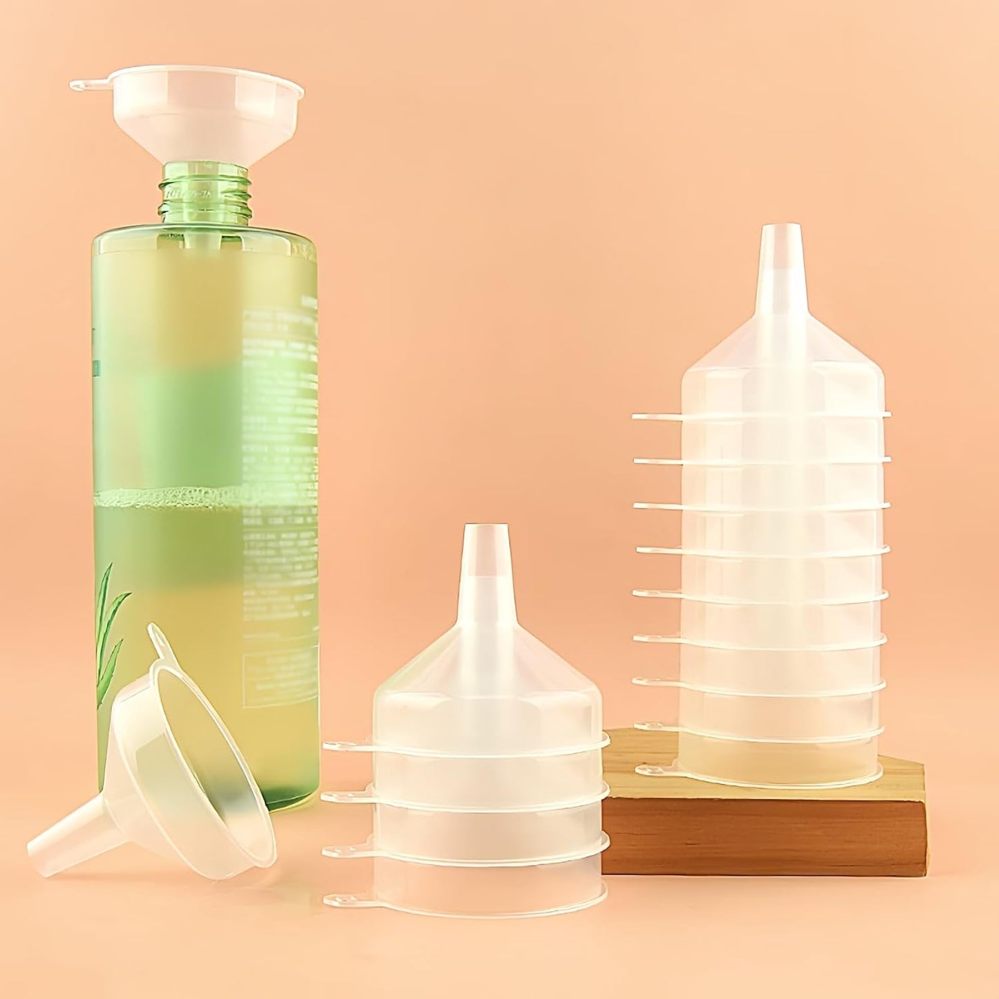 Small Funnels 4 Pack Food Grade Funnel Easily Transfer Liquids Granules Powders Funnels for Kitchen use Filling Bottles Water Bottle Funnel Lotion Essential Oils