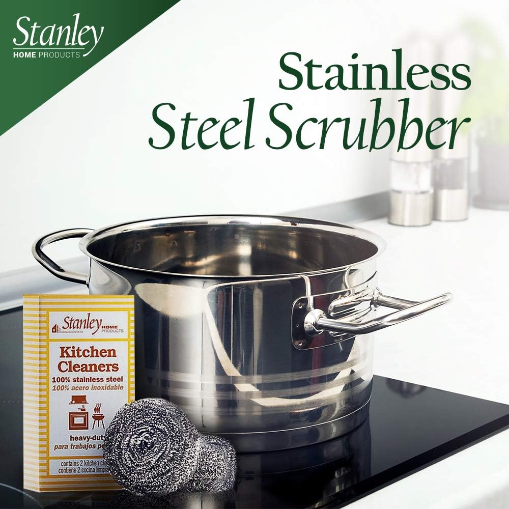 Stanley Home Products Stainless Steel Kitchen Scouring Cleaners (6 Cleaners Included)