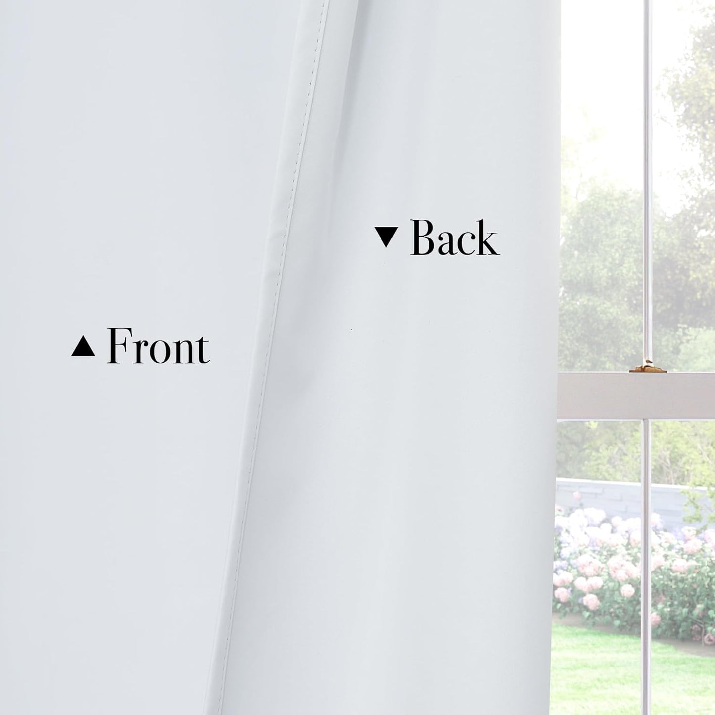 PONY DANCE White 100% Black Out Curtains 54 inch Length, Thermal Insulated Window Treatment Blacout Drapes for Bedroom, Room Darkening Noise Reducing Curtains for Living Room(2 Panels, 34 inches Wide)