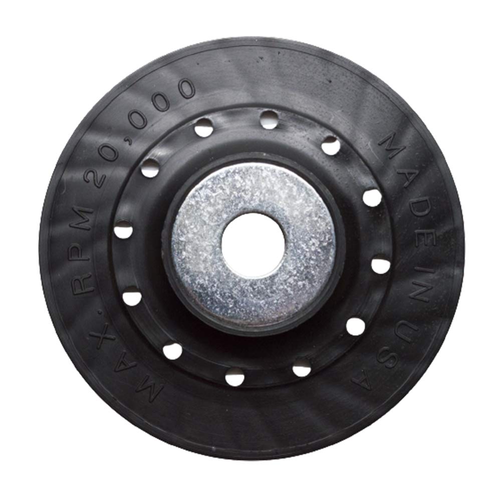 Benchmark Abrasives 4 1/2 Inch Sanding Disc Backing Pads, Resin Fiber Disc Polishing Pad for Grinding, Sanding, Stripping on Wood, Metal, 7/8" Arbor - Angle Grinder Attachments - Grinder Sanding Pad