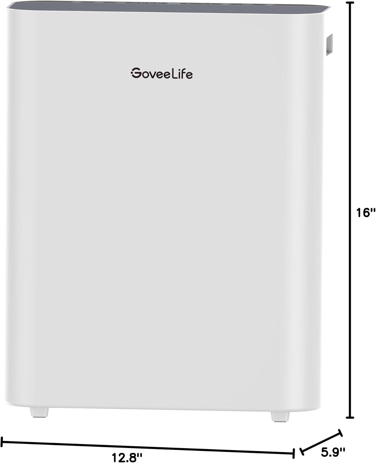 GoveeLife Smart Air Purifiers for Home Large Room, Air Purifiers for Pets with PM2.5 Sensor, Washable Pre-Filter for Pet Hair Lint, 24dB Large Air Purifier with App Control