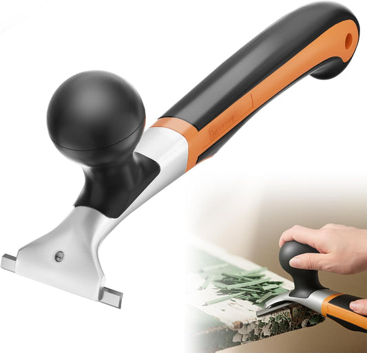 ‌Premium 2.5" Carbide Scraper Tool – Heavy Duty Paint, Glue, Varnish, Resin, Putty Remover for Wood, Metal, Tile, Concrete & More – Ergonomic Non-Slip Handle, Sharp Durable Blade