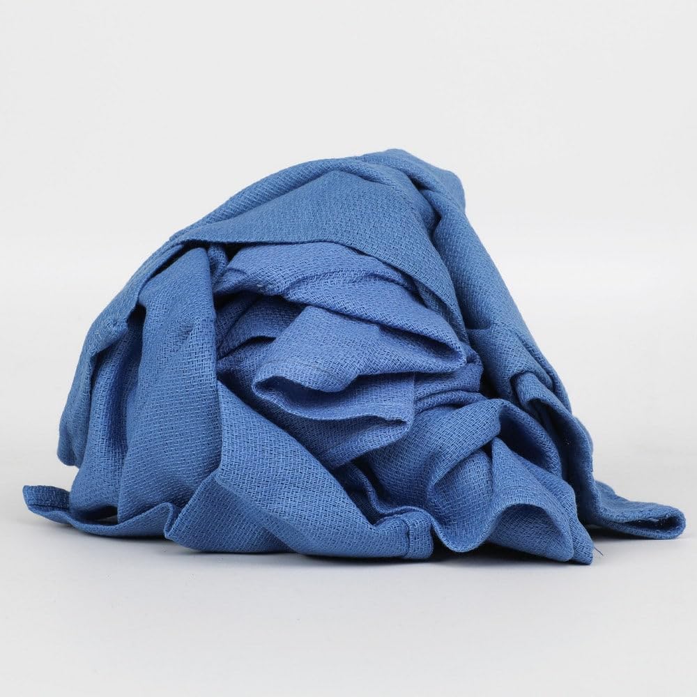 PRO SOURCE 5 Lb Box Virgin Surgical Lint-Free Blue Cotton Huck Towels: 16" x 25"