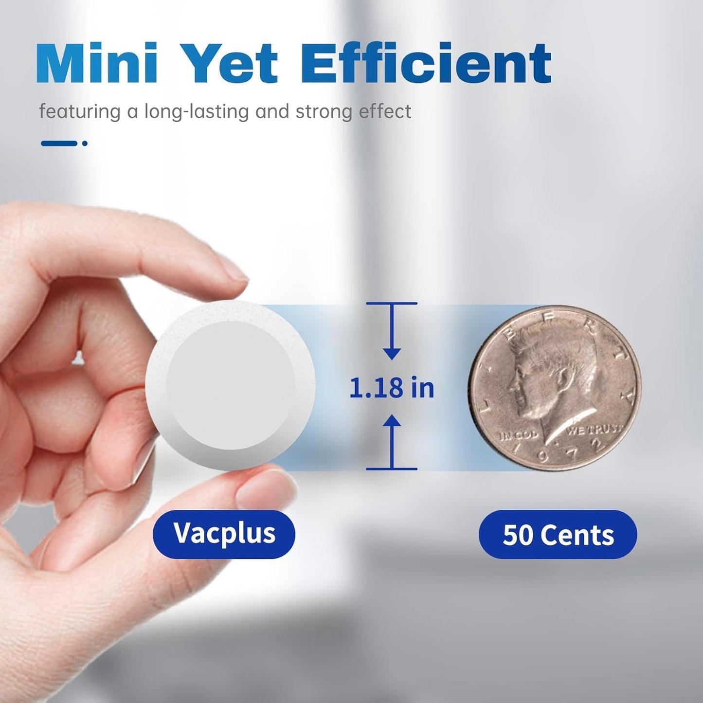 Vacplus Toilet Bowl Cleaner Tablets 80 PACK, Automatic Cleaners with Bleach, Slow-Releasing Toilet Tank Cleaners for Deodorizing & Descaling, Household Toilet Cleaners against Tough Stains