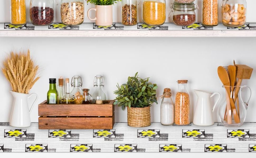 Shelf Liner 18" W x 96" L Non Adhesive Kitchen Drawer Liner, Waterproof Shelf Liner Durable Anti-Slip for Kitchen Cabinets