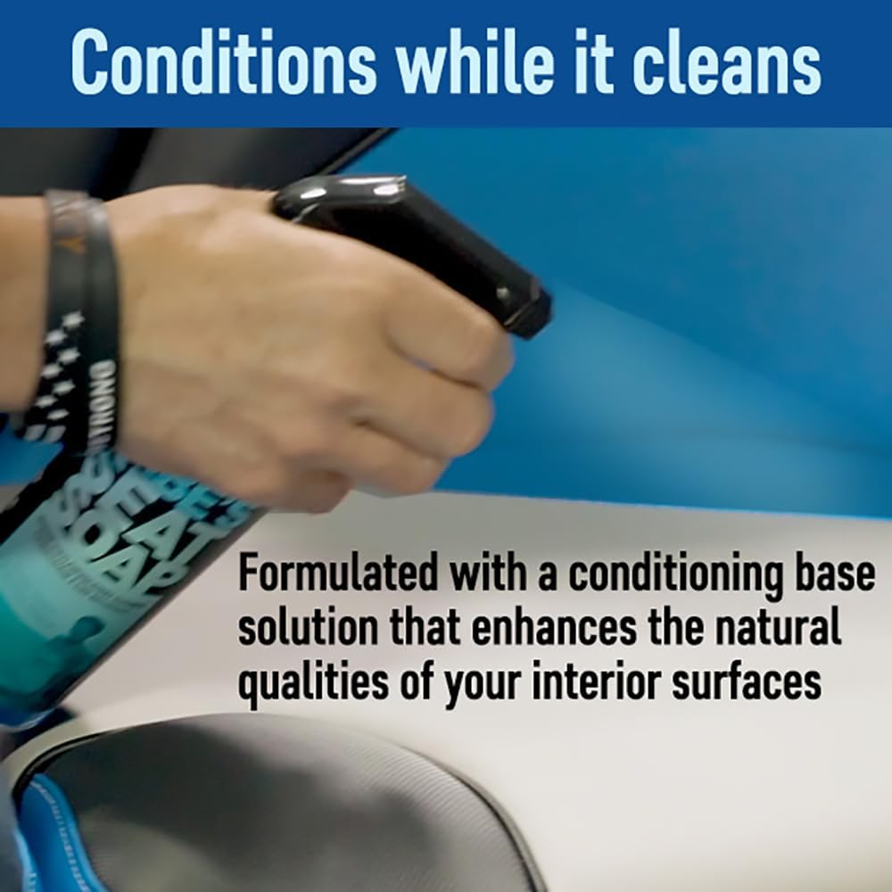 Babe’s Seat Soap – Marine Vinyl, Plastic & Leather Cleaner for Boat Seats – Cleans, Conditions & Protects Upholstery from Suntan Oil & Dirt