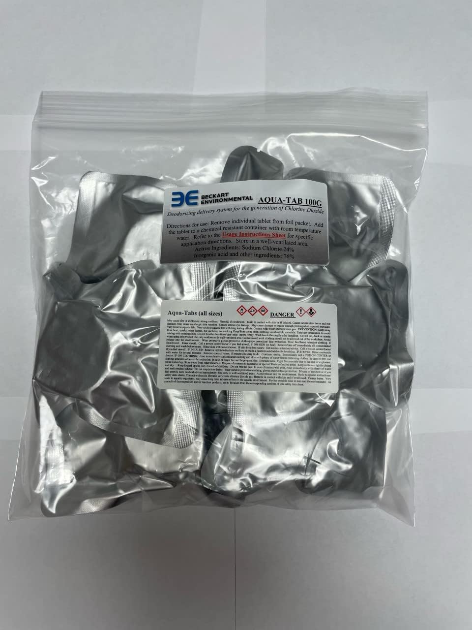 Chlorine Dioxide 100 Gram Tablets - 6 Pack - Air Freshener and Deodorizer 166-000-100