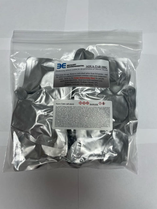 Chlorine Dioxide 100 Gram Tablets - 6 Pack - Air Freshener and Deodorizer 166-000-100