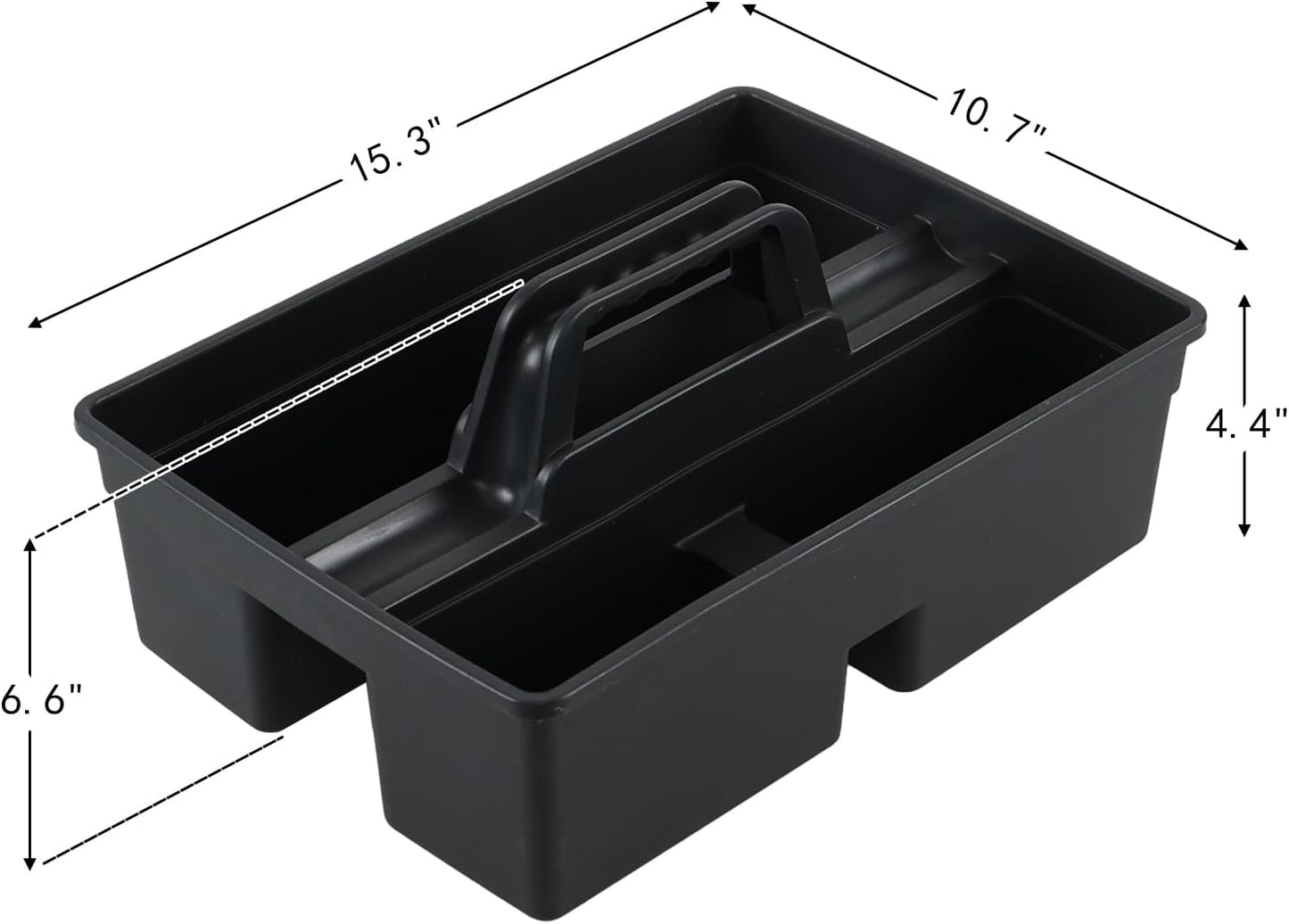 6 Packs Plastic Cleaning Tool Caddy with Handle, Cleaning Supply Carry Caddy for Cleaning Products