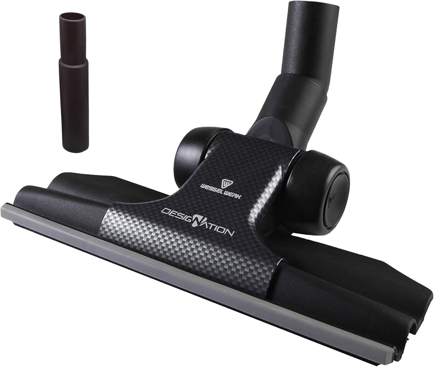 Wessel-Werk RD 285 Designation™ 3-in-1 Vacuum Floor Brush Attachment Set — Ultra-Thin Nozzle with Microfiber Wet/Dry Mop & Pet Hair Carpet Tool (Designation™ 3-in-1 Set)