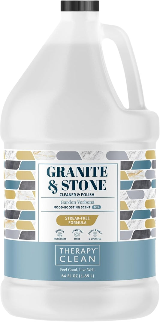 Therapy Granite Countertop Cleaner Refill 64 oz, Marble, Granite Polish, Marble Polish, Stone, Quartz, Stain Remover
