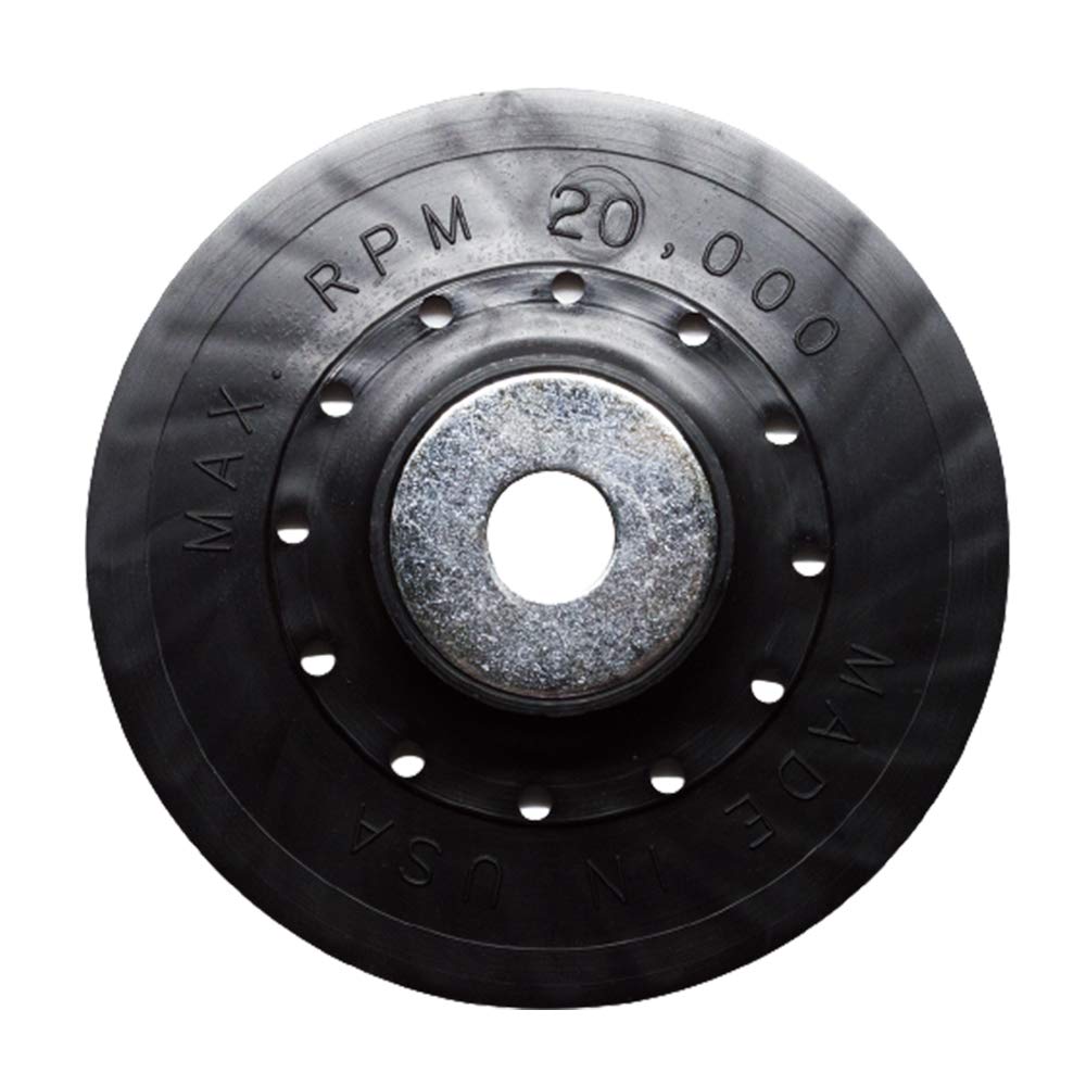 Benchmark Abrasives 5 Inch Sanding Disc Backing Pads, Resin Fiber Disc Polishing Pad for Grinding, Sanding, Stripping on Wood, Metal, 7/8" Arbor - Angle Grinder Attachments - Grinder Sanding Pad