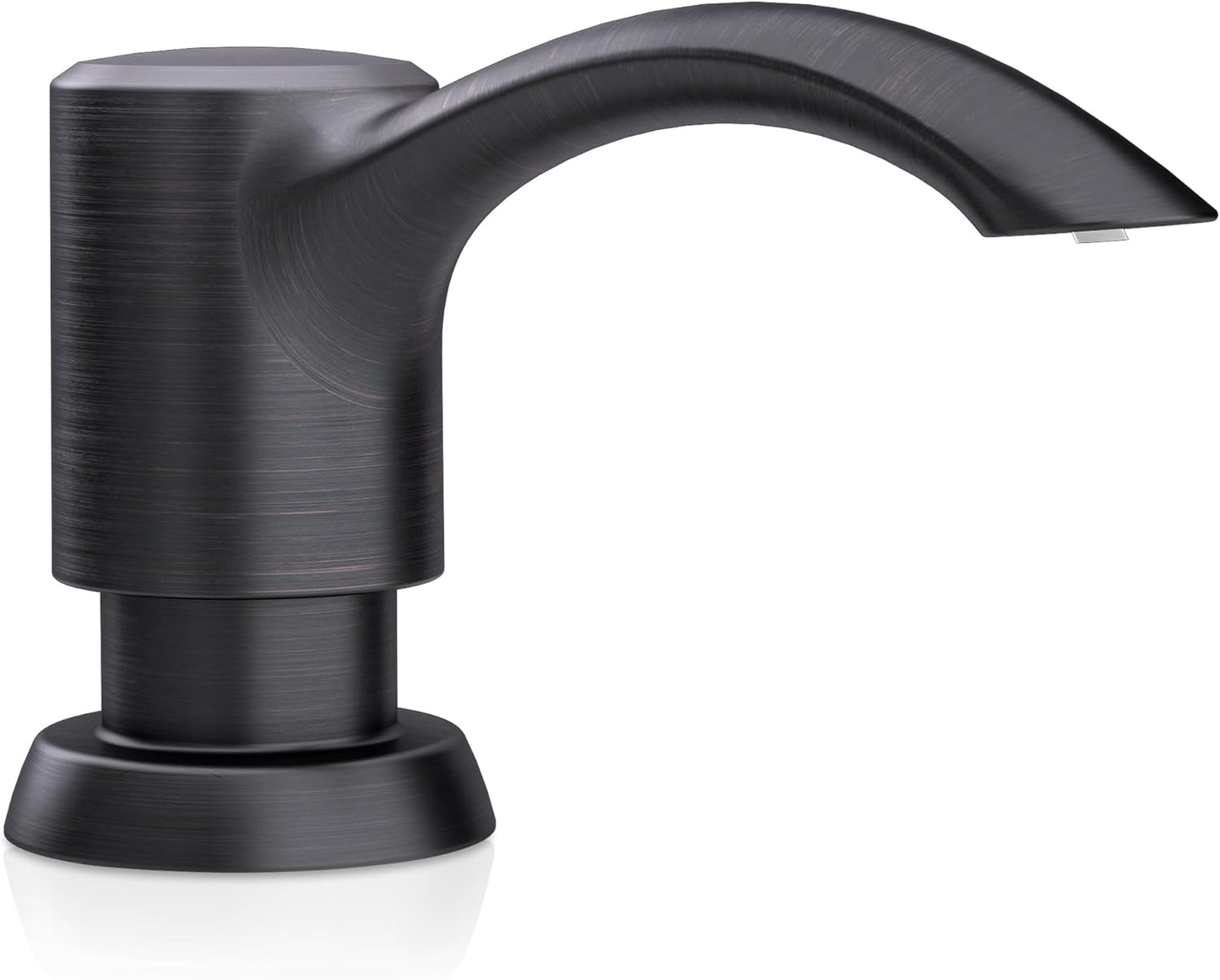 SAMODRA Built in Kitchen Sink Soap Dispenser (Oil Rubbed Bronze) with 12 oz Large PET Lotion Bottle, Refill from Top