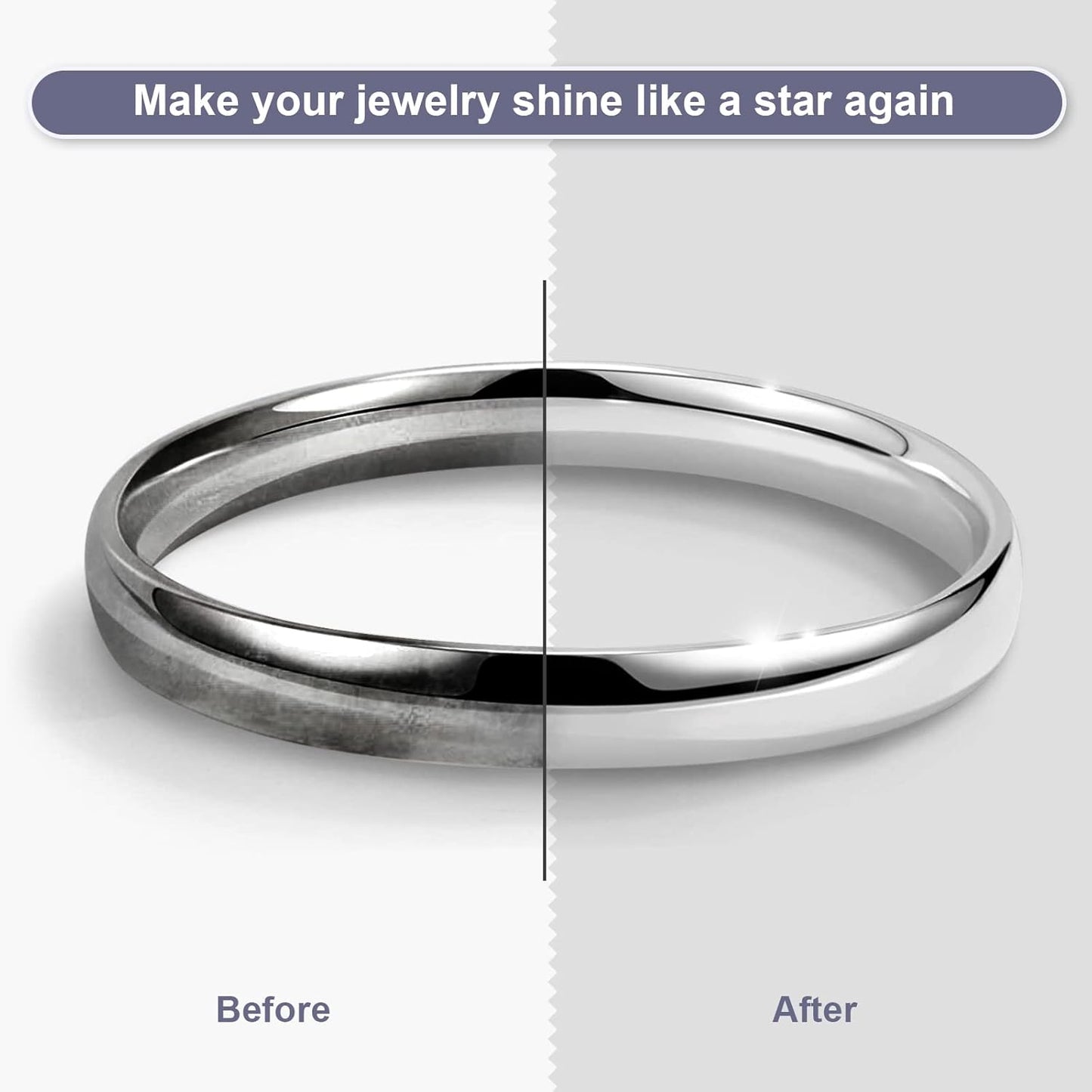 Jewelry Cleaning and Polishing Cloth, 100% Pure Cotton Silver Polishing Cloth for Sterling Silver & Gold & Platinum Jewelry and Large Silverware, Reusable Soft Jewelry Cleaning Cloth (2)