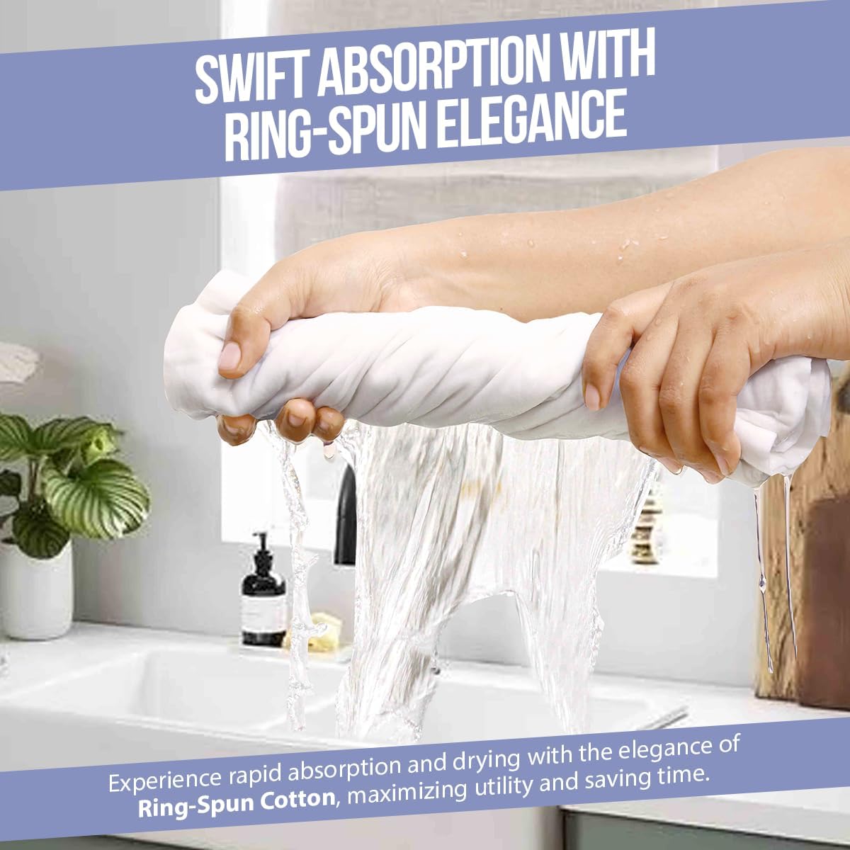 WHITEWRAP Flour Sack Towels| Tea Towel for Crafts| Kitchen Dish Cotton Blank Towel for Embroidery|Baking Bread Proofing Linen Cover| Thick Absorbent Quick Dry|12Pack 28"x28" Natural