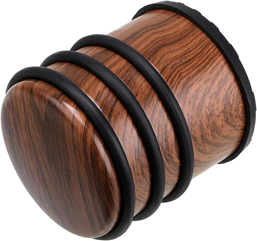 Sumnacon Heavy Duty Floor Door Stopper No Drill, Durability Stainless Steel Door Stops With Anti-skid Rubber- Contemporary Decorative Safety Door Wedge for Home Office Commercial Industrial, WoodGrain