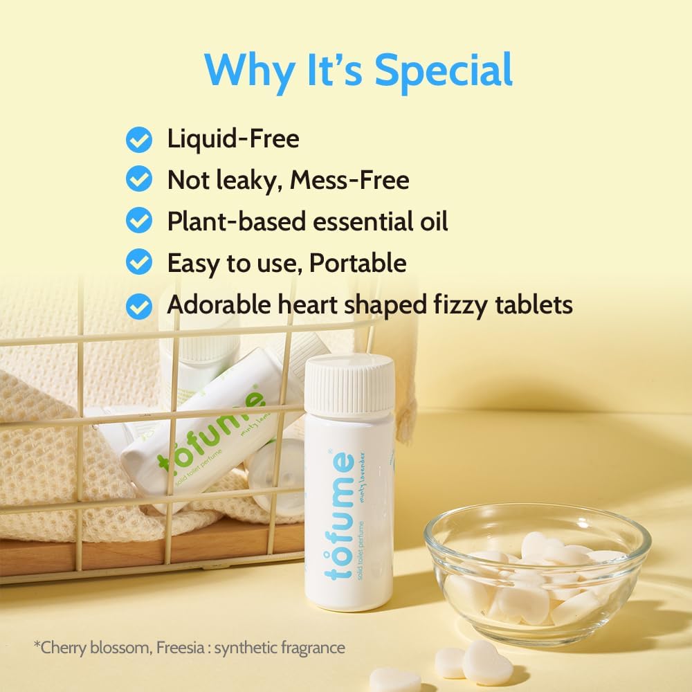 Effervescent Bathroom Air Freshener - Lemon Eucalyptus - Toilet Deodorizer, Bathroom Odor Eliminator, Toilet Freshener, Flushable Air Freshener Toilet Tablets, 3 Pack (90 Tablets)