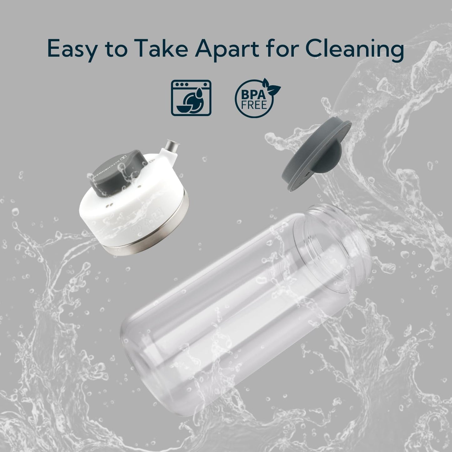 KITCHENDAO Precision Pour Glass Oil Dispenser 2-Piece Set with 3 Modes, Drip-Free Spout, Two Adjustable Flow Speeds, 12 oz Oil and Vinegar Dispensing Bottle 2 Pack Set for Kitchen