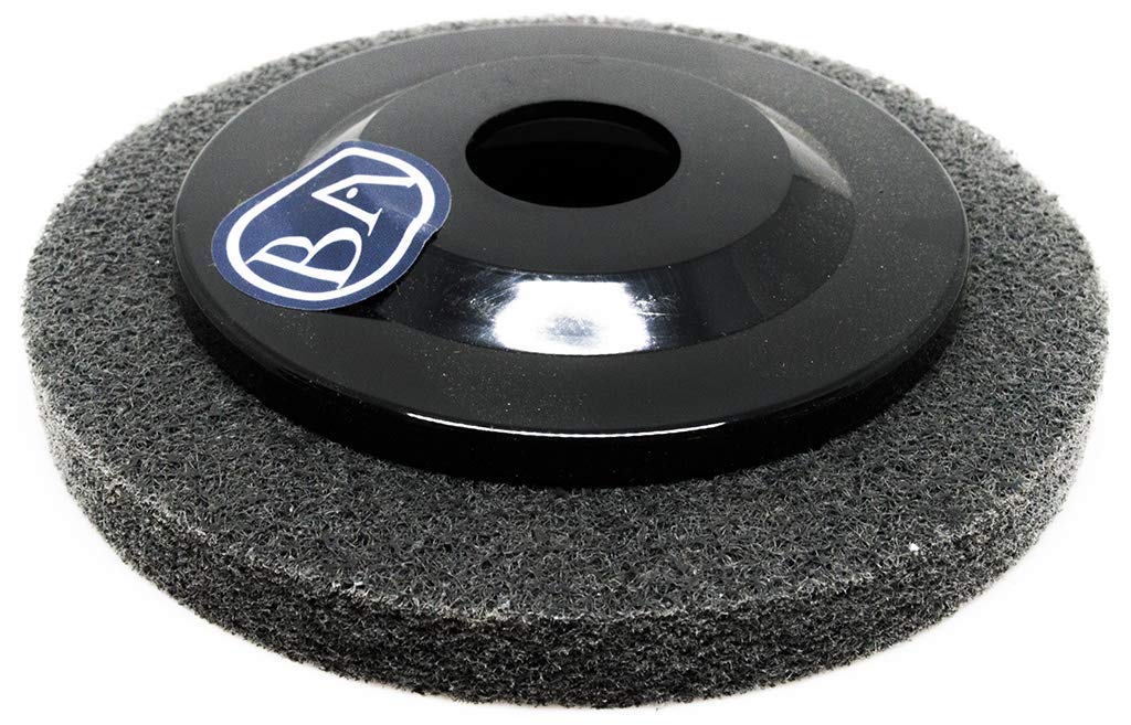 Benchmark Abrasives 4-1/2" Diameter Surface Preparation Non Woven Discs with 7/8" Arbor for Die Grinder Surface Grinding Polishing Burr Finish Rust Paint Removal (Pack of 10) - (Gray)