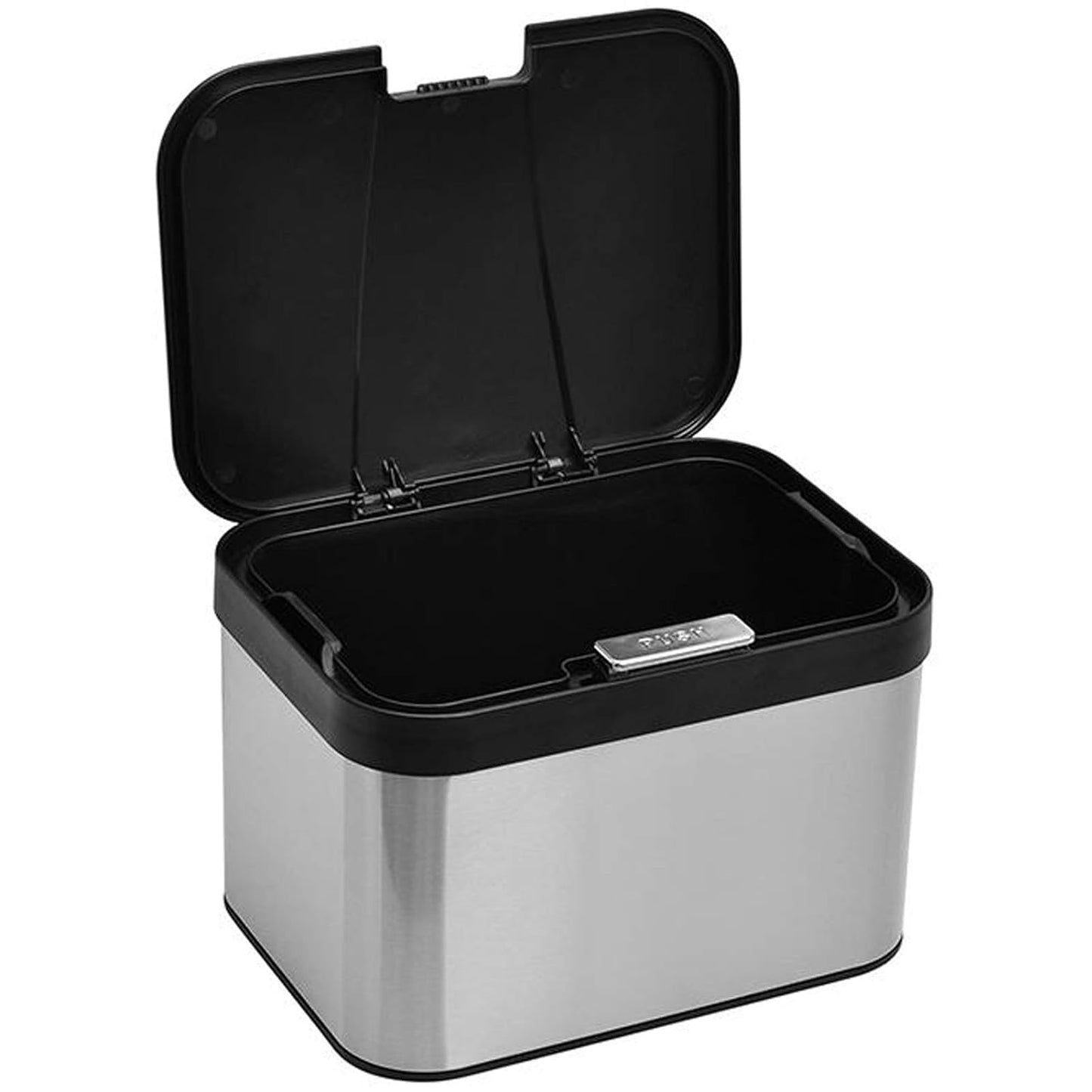 Compost Bin for Countertop, Compost Bucket Indoor Sealed, Food Waste Caddy, 1.13 Gallon Kitchen Compost Container with Lid, Compact and Easy Clean, Black Matte