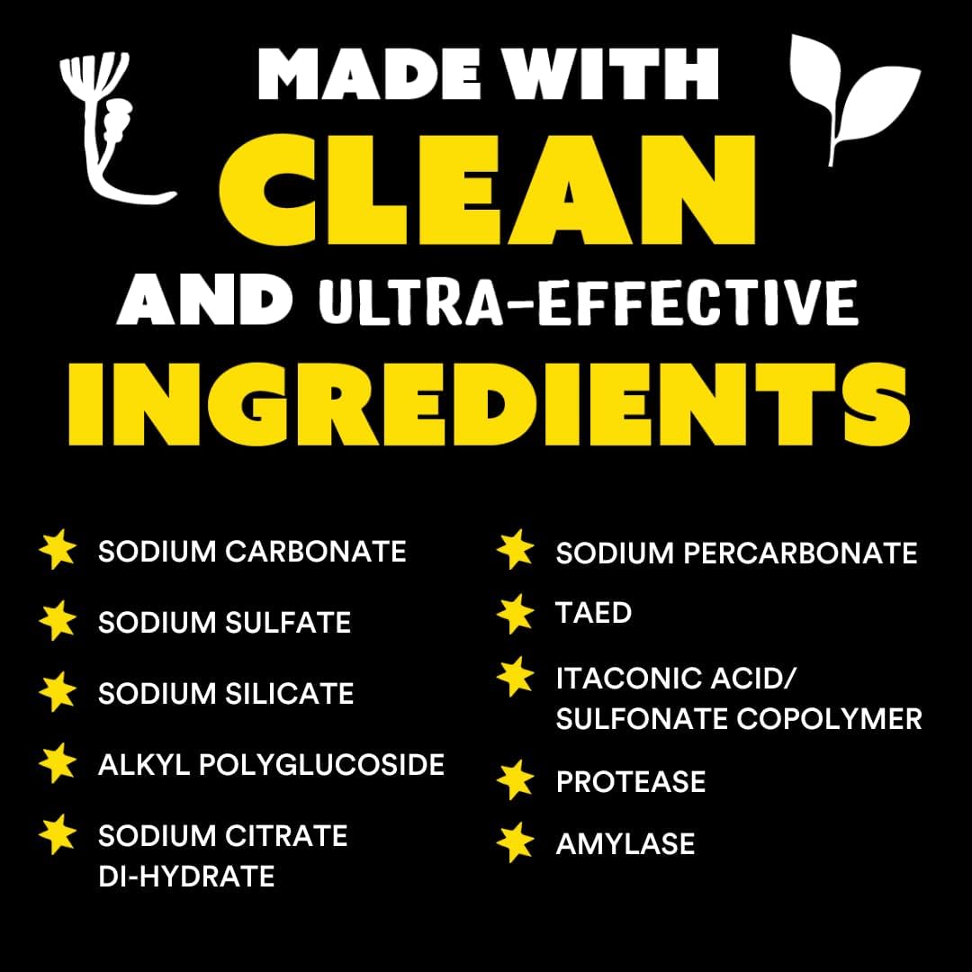 Molly's Suds Dishwasher Powder | Clean Dishwasher Detergent, Cuts Grease & Rinses Clean (Residue-Free) for Sparkling Dishes | 60 Loads (Unscented)