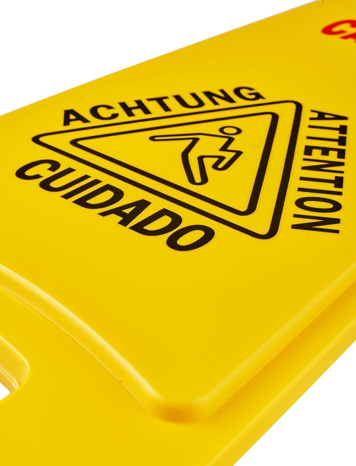 Wet Floor Sign, Slippery When Wet A-Frame Caution Sign, Bright Yellow 2 PACK