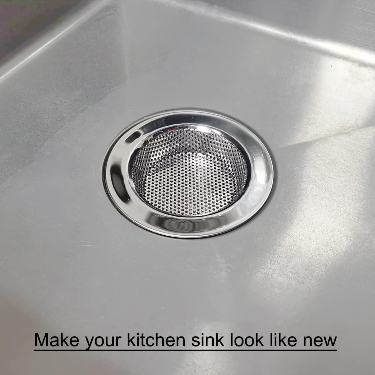 4-Piece Kitchen Sink Strainers - 4.5 Inch Stainless Steel Sink Drain Filter with Food Scraps Catcher