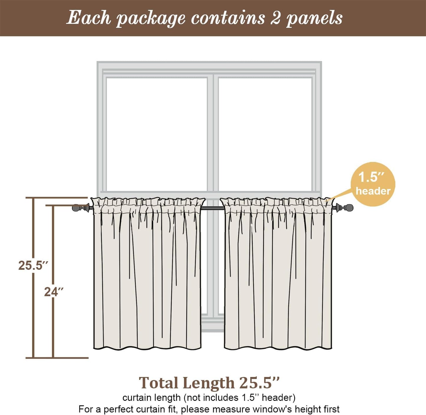 Chyhomenyc Sheer Hunter Green Kitchen Tier Curtains 24 Inch Length Set, Small Window Curtains Treatment for Bathroom/Living Room/Cafe/Basement, Short Voile Curtain Tiers 42in x 24in, Rod Pocket, 2 PCS