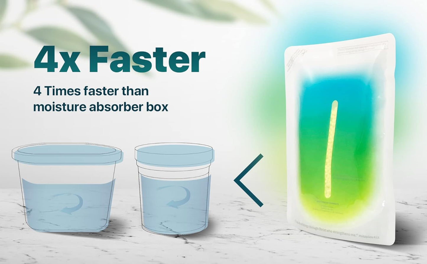 Dry & Dry 6 Pack Standing Moisture Absorbers to Control Excess Moisture in Basements, Closets, Bathrooms & Laundry Rooms