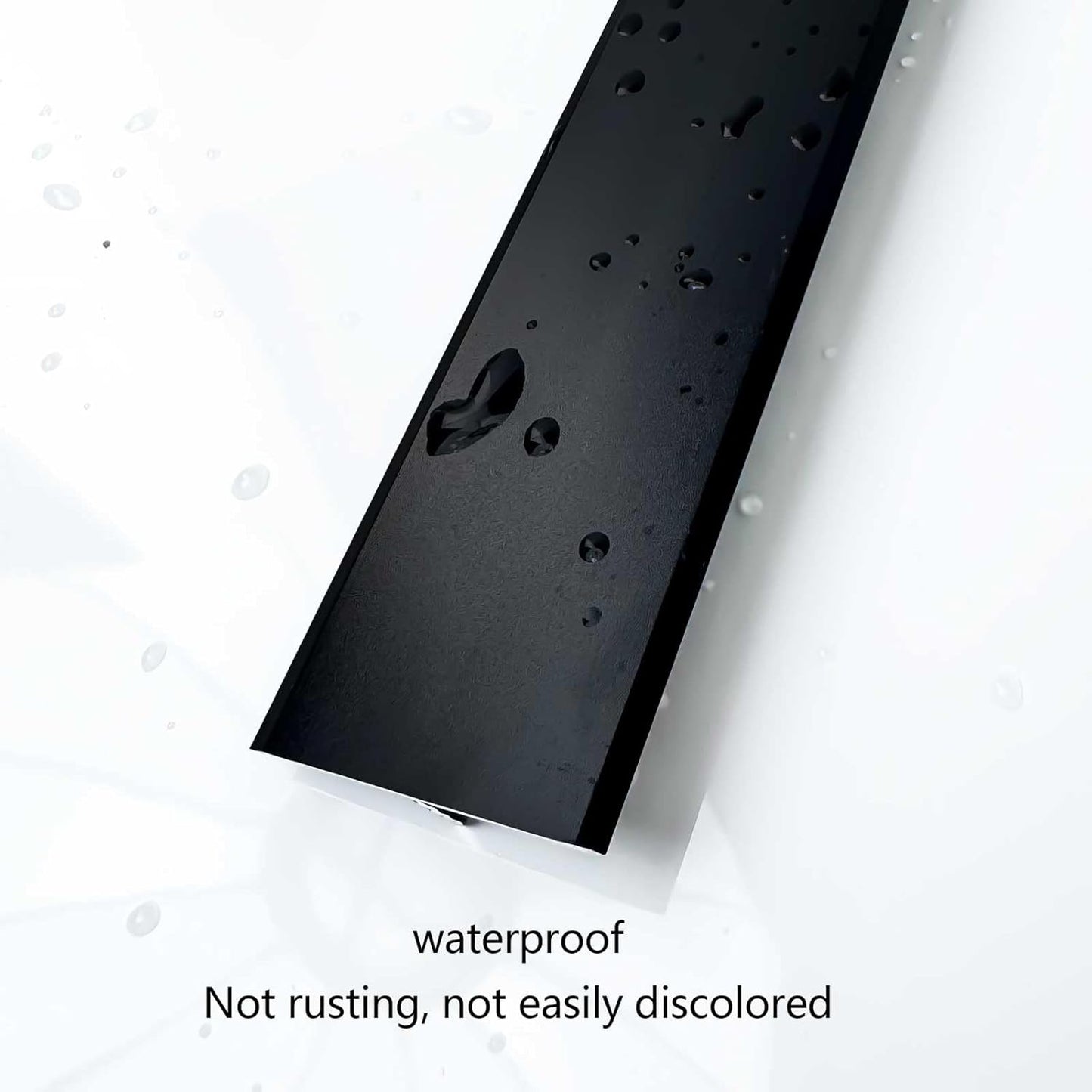 10Pcs Aluminum T Molding Floor Transition Strip, 48In Aluminum T Molding Trim, Floor Strip Floor Flat Divider Strip for Joining Floor Gaps, Threshold, Floor Tiles (Black, 4ft x 1.57in 10Pcs)