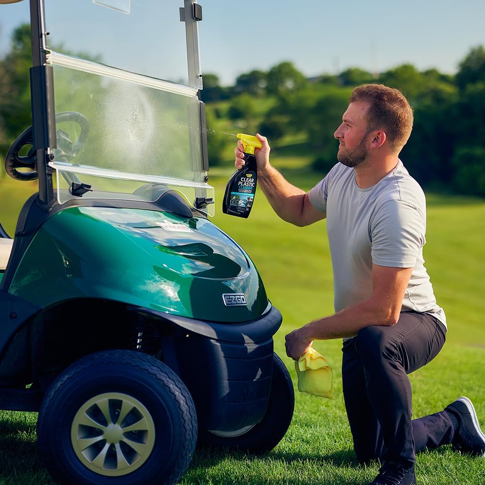 Invisible Glass 92084-2PK Clear Plastic Cleaner for Cars, Motorcycles, RVs, Boats, Helmet Visors, Golf Carts, Acrylic and Vinyl Windows, Streak-Free, Haze-Free, Removes Static, 22 Fl Oz, Pack of 2