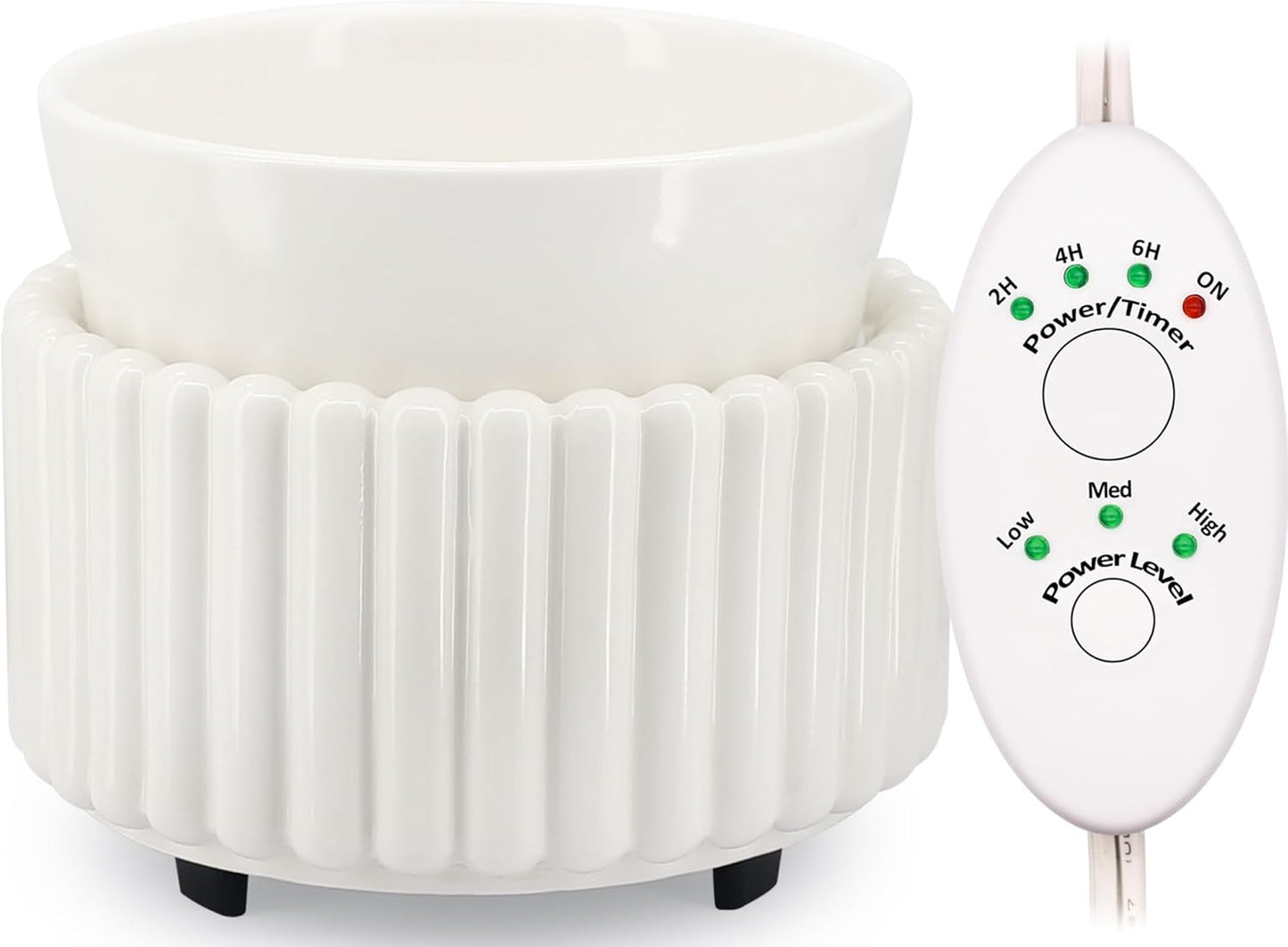 Ceramic Wax Melt Warmer with Timer Candle Warmer for Scented Wax Electric Fragrance Burner for Home, Office, Bedroom - Gift & Décor