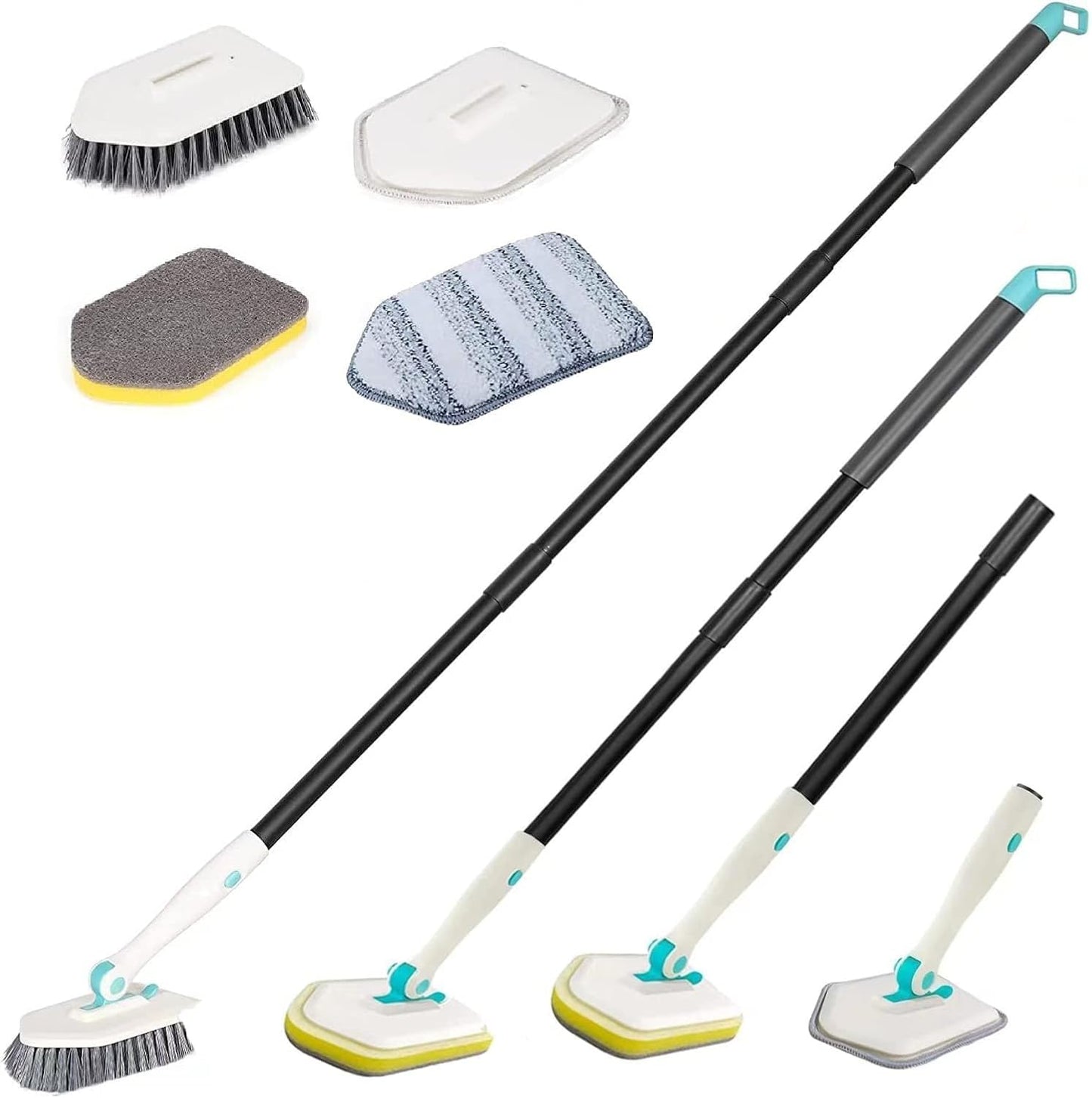 Cleaning Brush for Bathroom Kitchen Bathtube Toilet All Purpose Sponge Brush with Ergonomic Handle (5)
