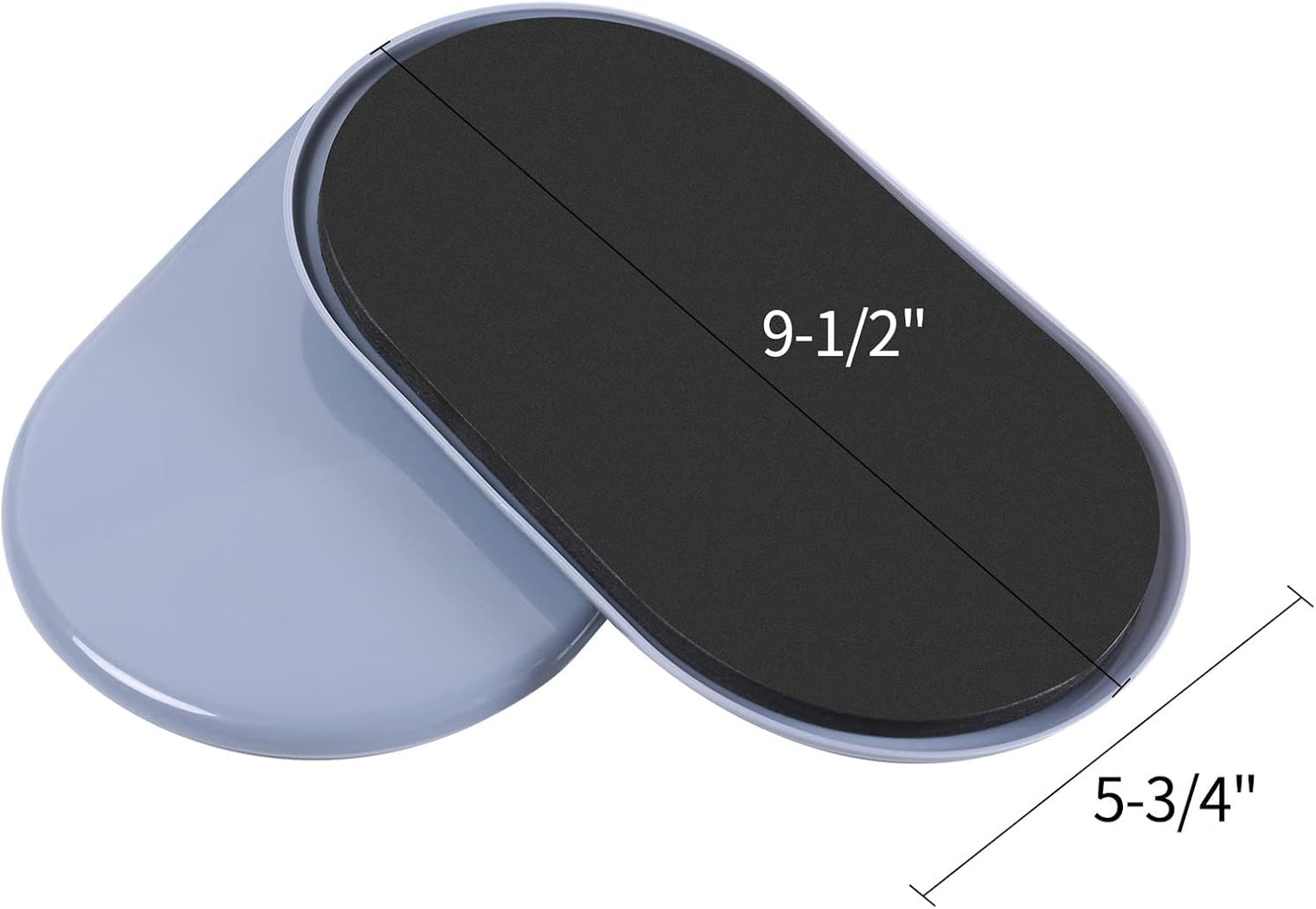 Reusable Large Furniture Movers Sliders for Carpet and Hardwood Floors-8 Pack 9-1/2" Oval Moving Pads Protector for Heavy Duty Sofa Bed Table Desk,Quickly and Easily Move Any Item, Light Blue