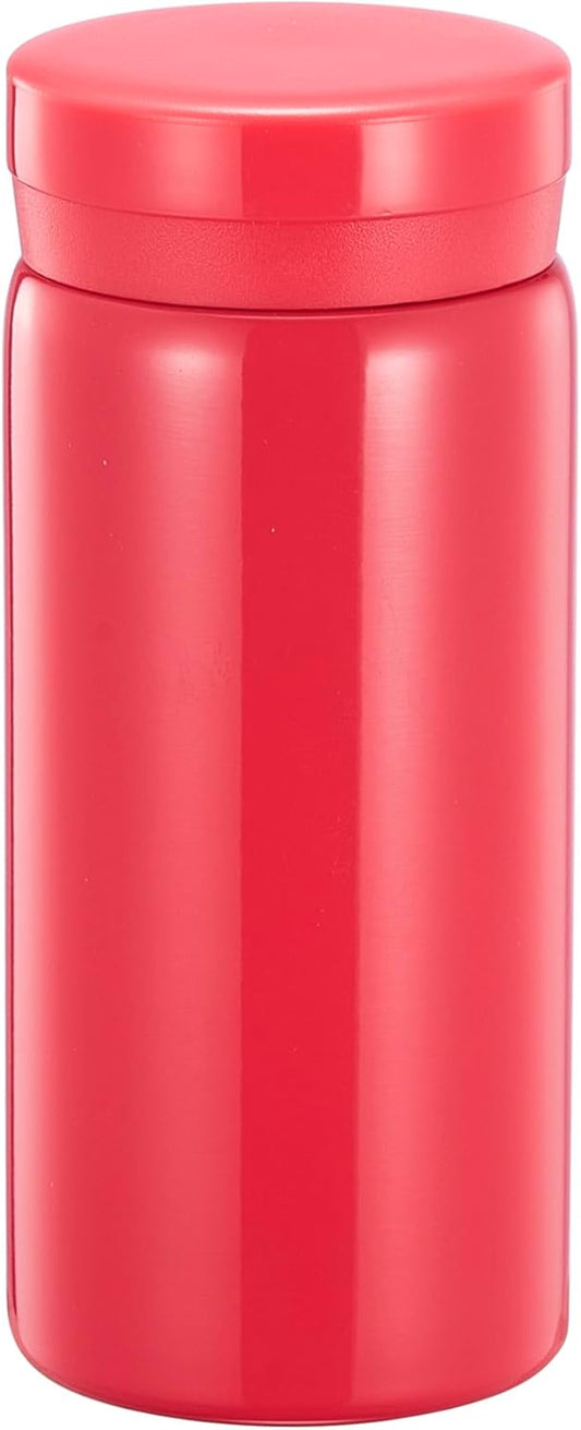 Mini Thermos Cute Water Bottle - 7 oz Tiny Insulated Vacuum 18/10 Stainless Steel Small Flask - Leak Proof & Spill Proof & Keeps Cold and Hot for Drink, Coffee, Tea - Rose Red