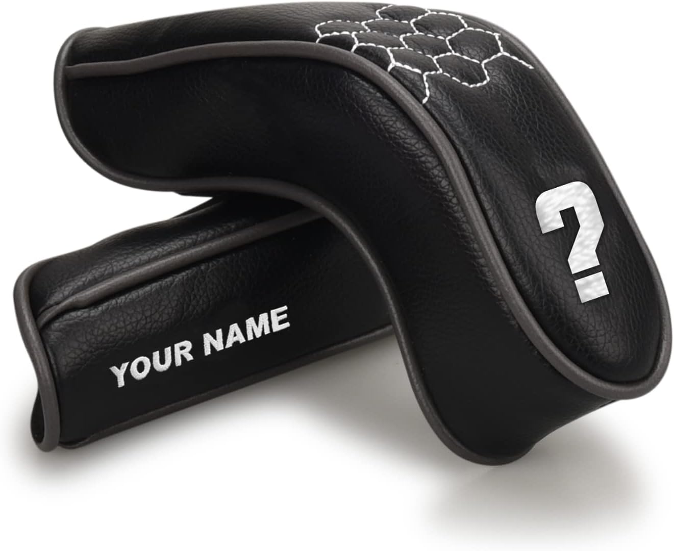 mytag 8PCS Golf Hybrid Iron Covers Set, Knit Hybrid Head Covers, Fits Cobra T Rail, Cleveland Launcher, Wilson Launch Pad, Tour Edge Hot Launch - Customizable