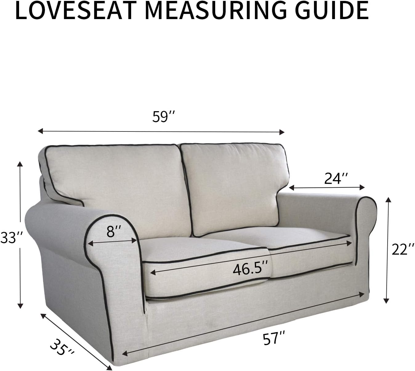 PureFit Reversible Quilted Sofa Cover, Water Resistant Medium Slipcover Furniture Protector, Washable Couch Cover with Non Slip Foam and Elastic Straps for Kids, Dogs, Pets (Loveseat, Wine/Beige)