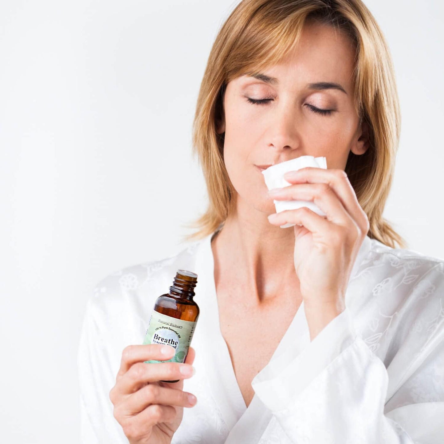 Natural Riches Breathe Essential Oil Blend Breathe Easy with Peppermint Eucalyptus Tea Tree Lemon Cardamom Pine Needle Essential Oils - 30 ml