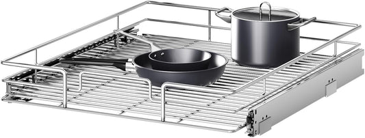 Pull Out Cabinet Organizer 19½" W x 21½" D, Heavy Duty Cabinet Pull Out Shelves, Slide Out Drawers Organization for Kitchen Cabinets Bathroom