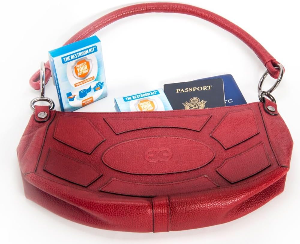 The Restroom Kit (60 pk) – Mini Toilet Paper & Travel Hygiene Kit | to Go Toilet Paper, Seat Cover, Wipes & More | Compact Personal Sanitary Solution for Public Restrooms & Travele.