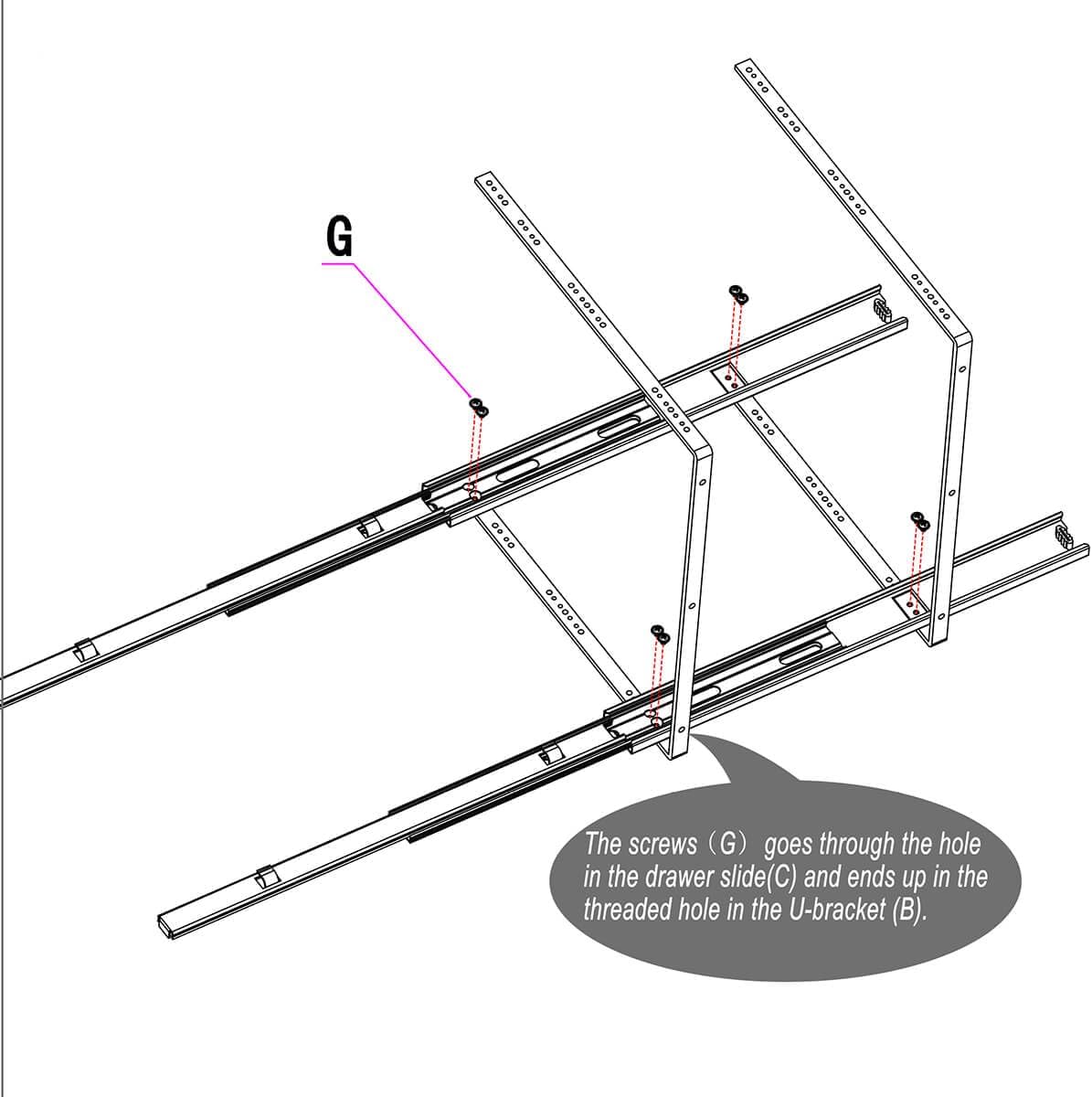 OCG 2 Tier Pull Out Cabinet Organizer (12.5" W x 21" D), Pull Out Drawers for Kitchen Cabinets, Pull Out Shelves for Base Cabinet Organization in Kitchen Bathroom Pantry, Chrome Finish