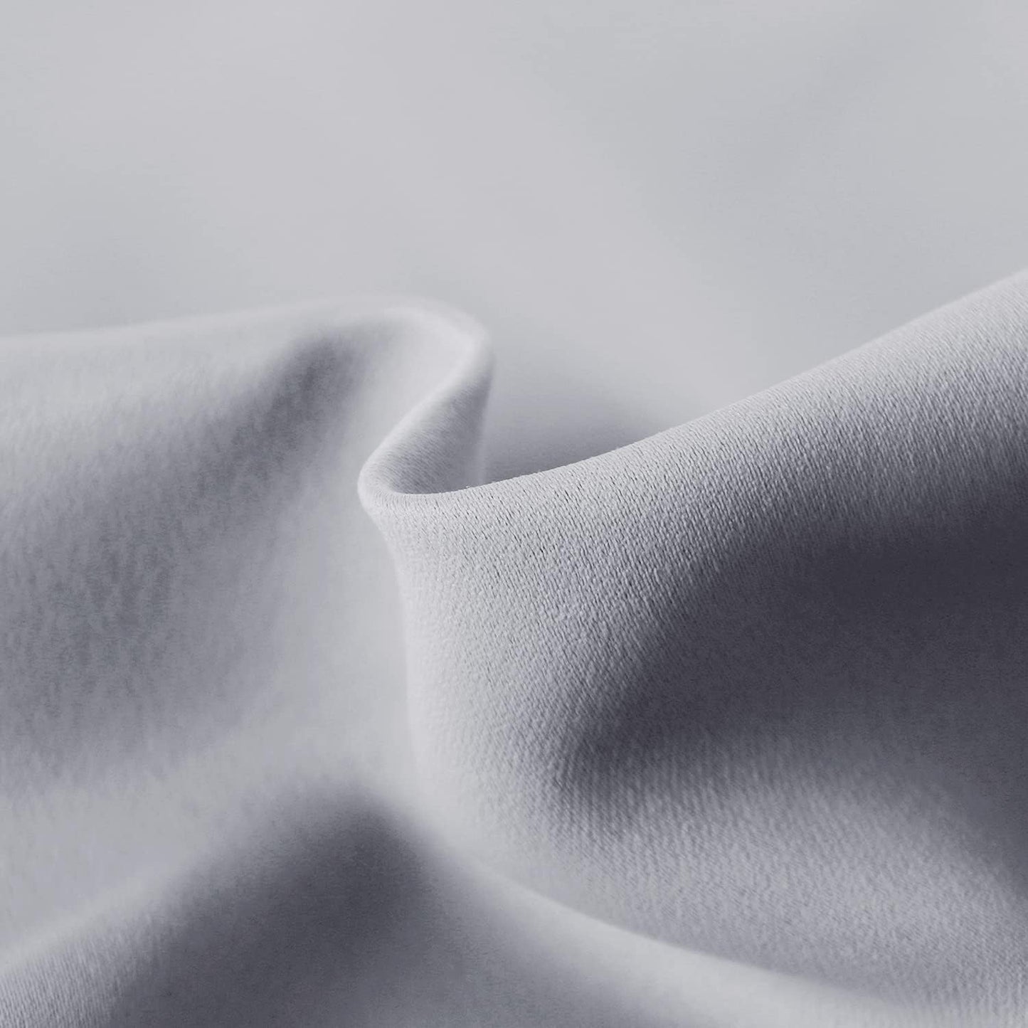 DWCN French Door Curtains – Rod Pocket Thermal Blackout Curtain for Doors with Glass Window, Kitchen and Patio Doors for Privacy, 12 X 72 Inches Long, 1 Curtain Panel with Tieback, Silver Grey